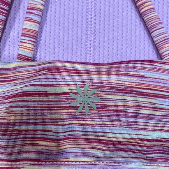 4/$10 Athleta Girl Purple Strappy Sports Bra XXL 16 - Picture 4 of 4